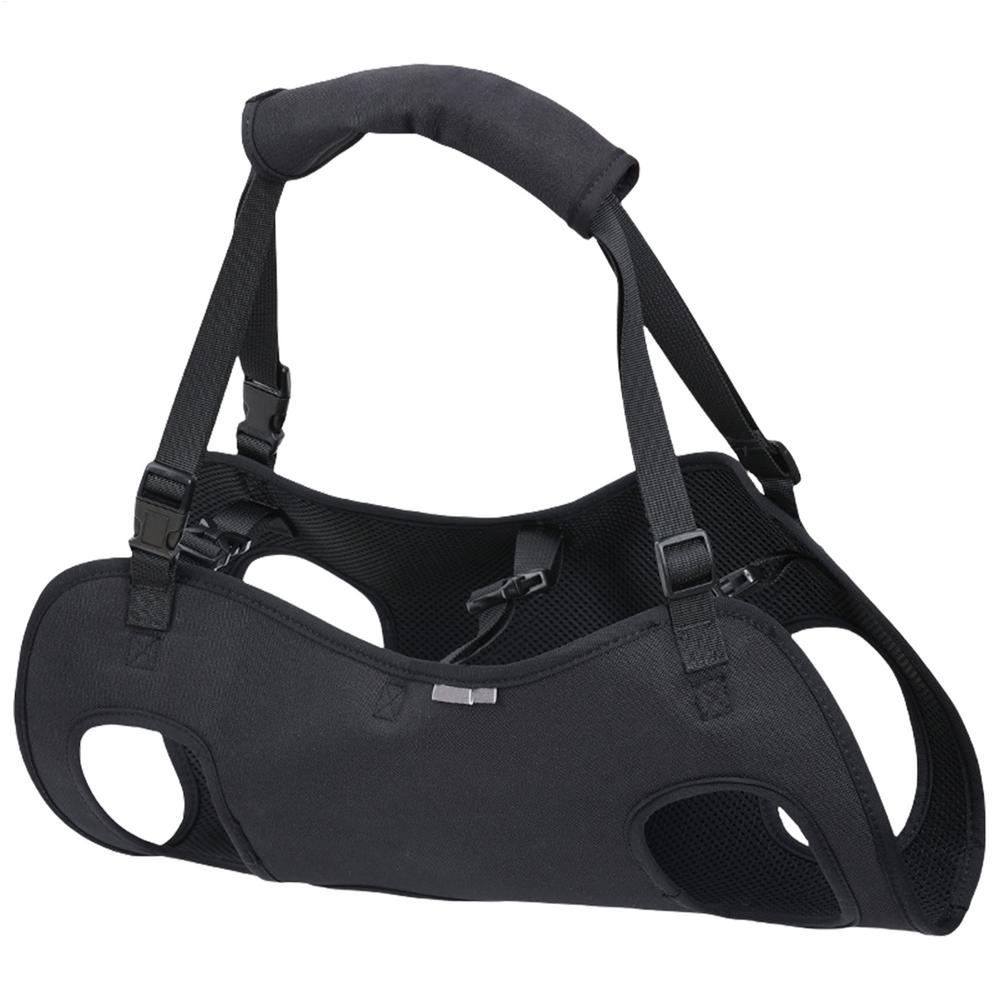 

Слінг для собаки, Підйомний ремінь для собаки, Рюкзак-переноска для підтримки тіла собаки, Реабілітаційний слінг з м якою підкладкою для поранених літніх собак S чорний