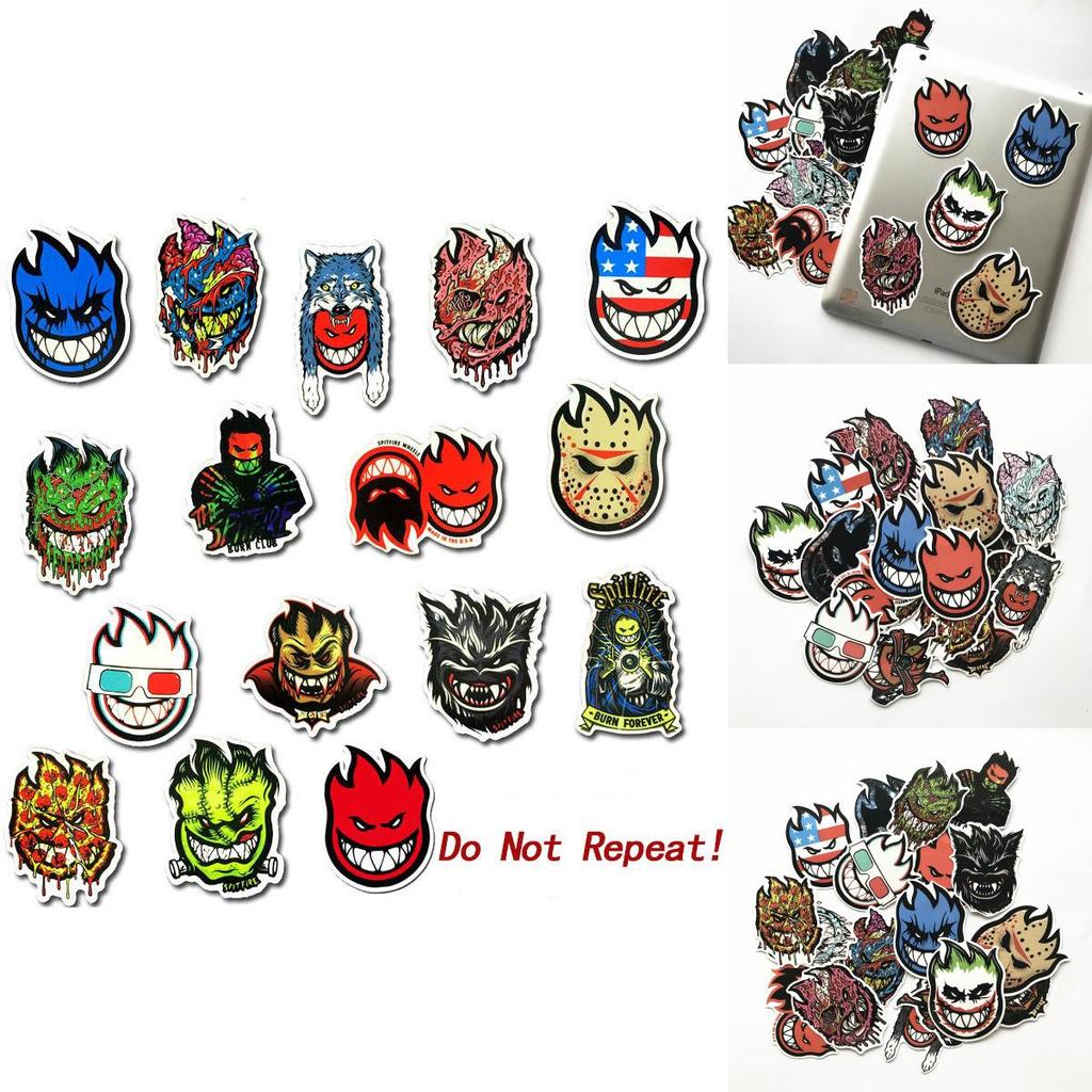 Skateboard Stickers 18pcsset Spitfire Sticker Surf Skate Scooter Mobile Tablet