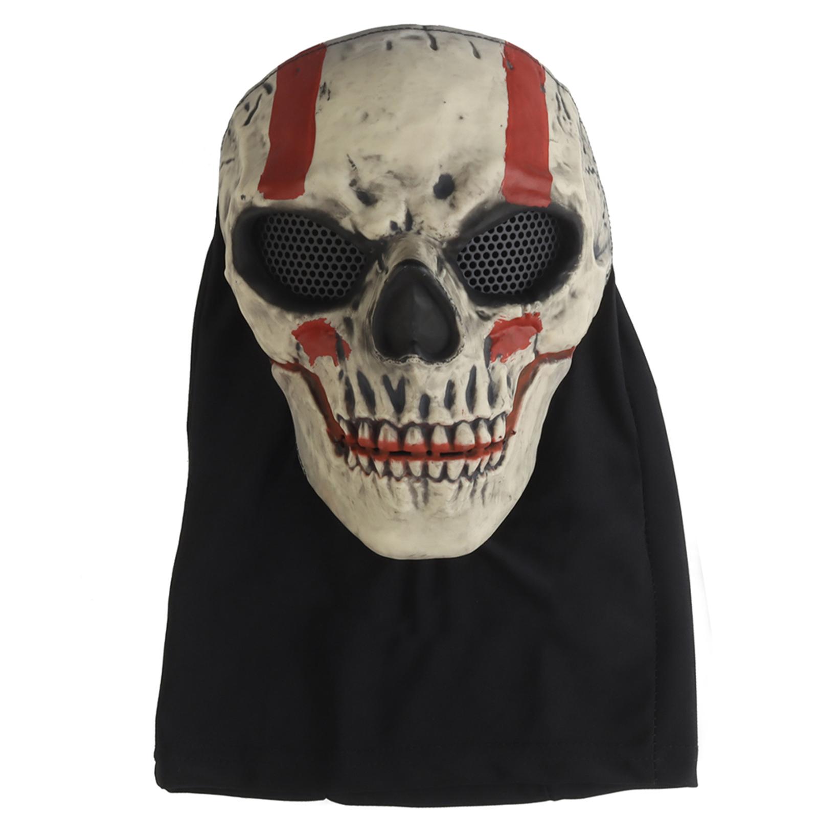 

Windproof Airsoft Face Skull Mask Horror Ghost Mask Collapsible Skull Face Mask for Cosplay