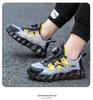 Mesh Sports Shoes with Rotating Buttons for Boys - Soft Sole Running and Basketball Shoes for Children