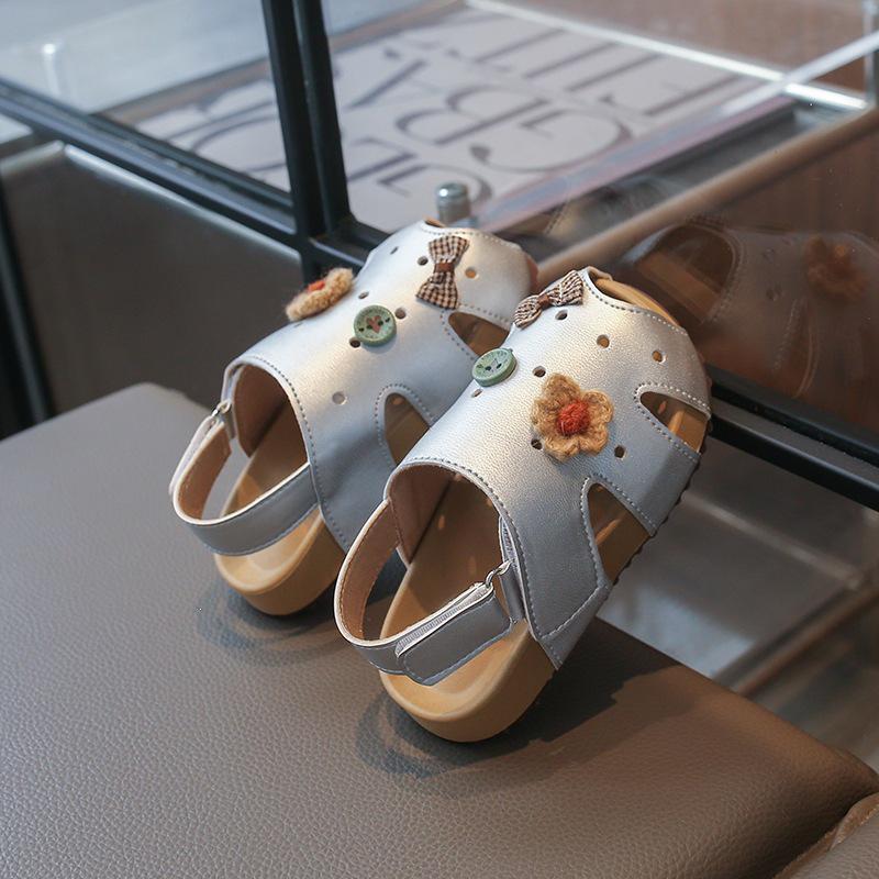 Girls  Stylish Cartoon Princess Sandals - Soft Sole, Closed Toe, Korean Style 22
