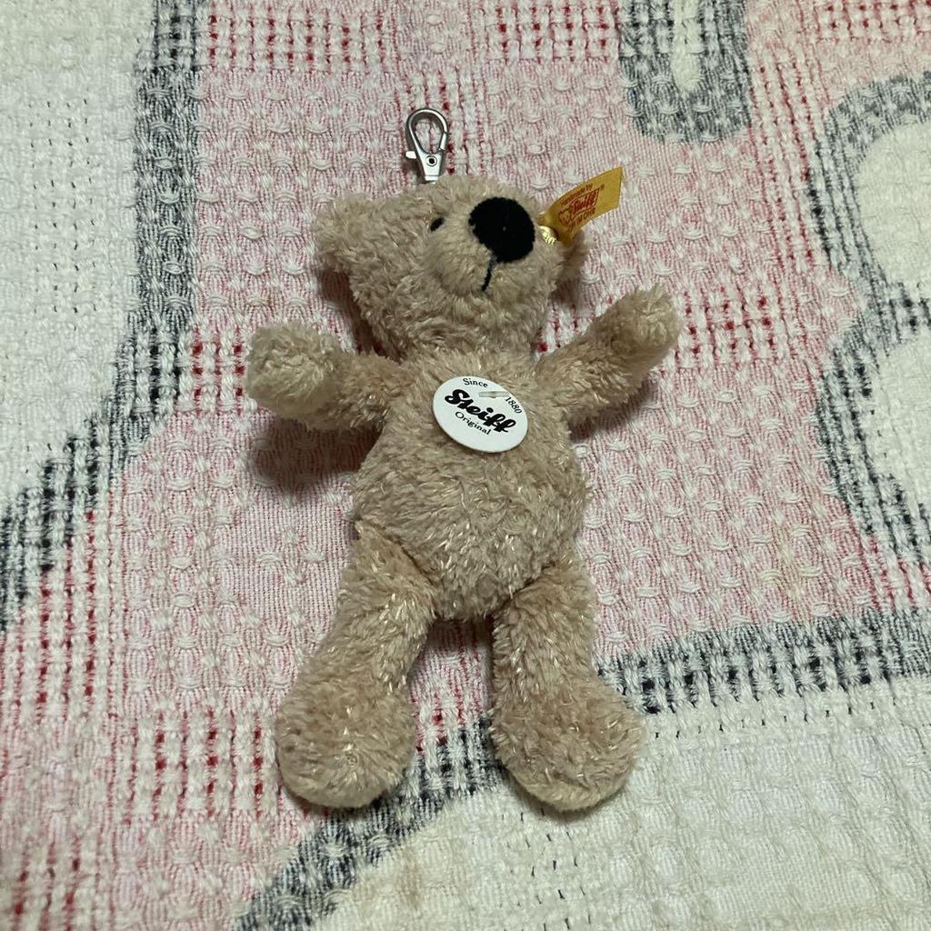 [USED] Used Steiff Teddy Bear Keychain 111600