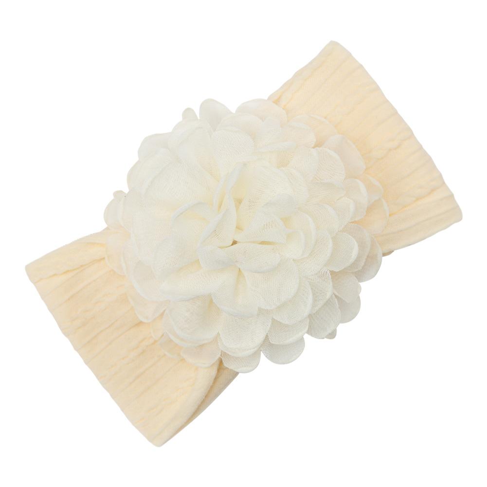 Chiffon Flower Nylon Baby Headbands Children's Hair Bands Infant Soft High Elastic Headdress Solid Boys Girls Hair Accessories