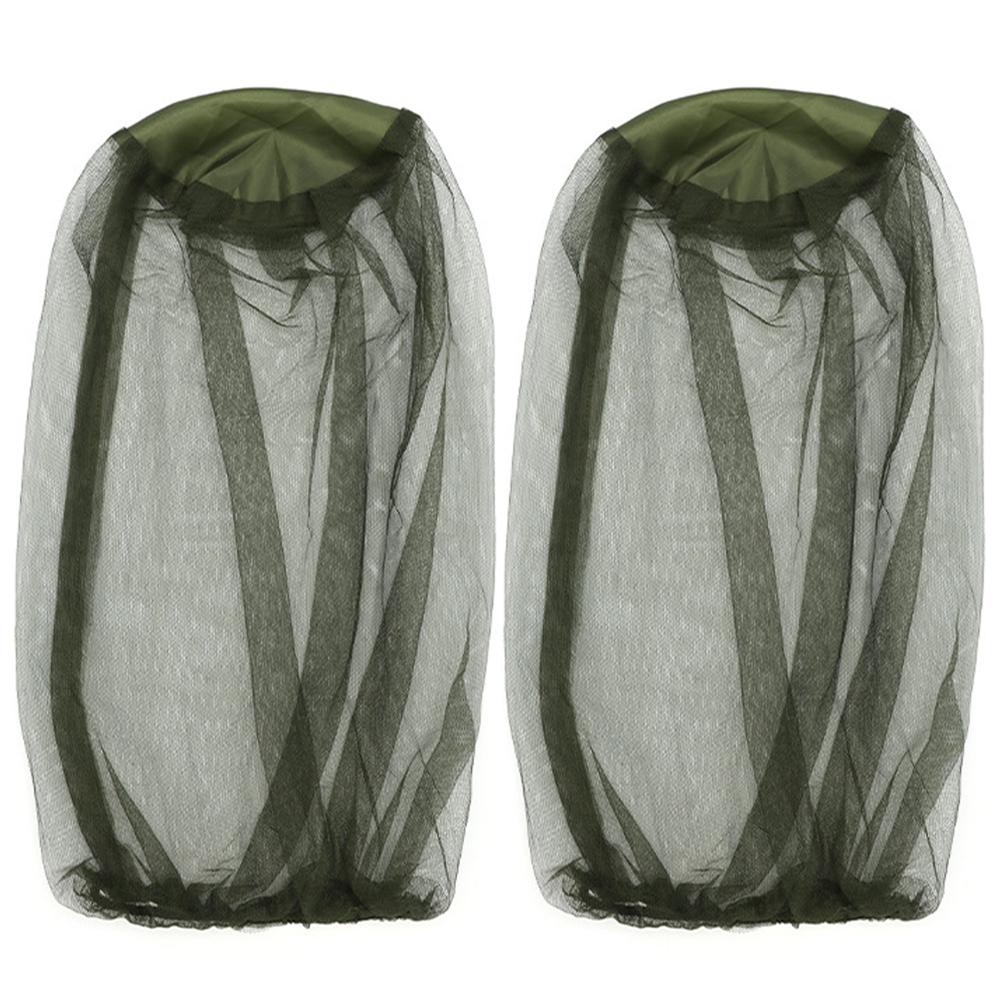 1/2 PCS Face Head Protector Anti Mosquito Insect Hat Net Bug Mesh Head Net Midge Net Hat Head Cover for Outdoor Camping Fishing