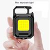 1pc Mini Keychain Work Light Flashlight with 4 Lighting Modes, Keychain Light Emergency Light Mini Flashlight with Magnetic Base