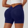 Seamless Peach Lift Yoga Shorts: Abdominal Tightening Three-Quarter Fitness Pants for Women