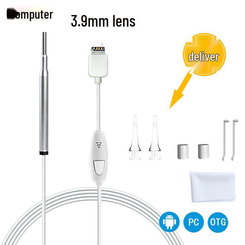Spot HD 720P Visual Ear Spoon Endoscope - Otoscope for Ear, Nose, and Throat Exams