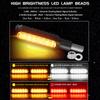 4PC Mini Motorcycle Turn Signals Light Universal Dynamic Flowing Moto Indicator