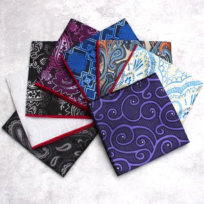 Men'S Pattern Chest Towel Handkerchief Banquet Small Square Towel Formal Dress Business Wedding Suit Pocket Towel Suit Accessories