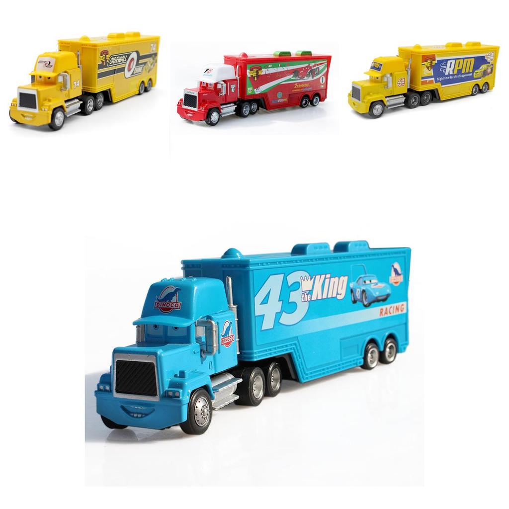 Colorful Cars Mack Lightning Mcqueen King Jackson Storm Racer Truck Toy For Kids