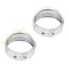 F19A 4.5'' 7" Headlight Visor Trim Rings Head Lamp Decorate Accessories Motorcycle Headlamp Frenched Rings