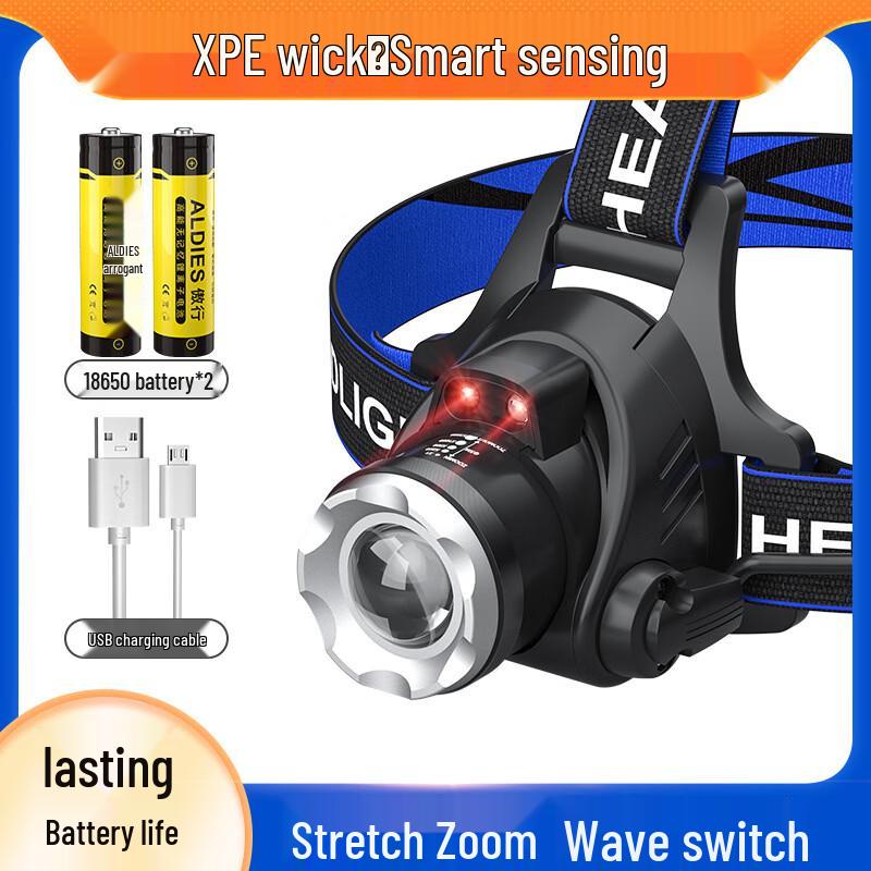 OEING High-Power Rechargeable Zoom Sensor Headlamp