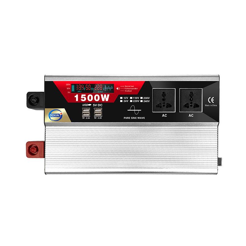 1500W Remote-Control Pure Sine Wave Photovoltaic Inverter with LCD Screen