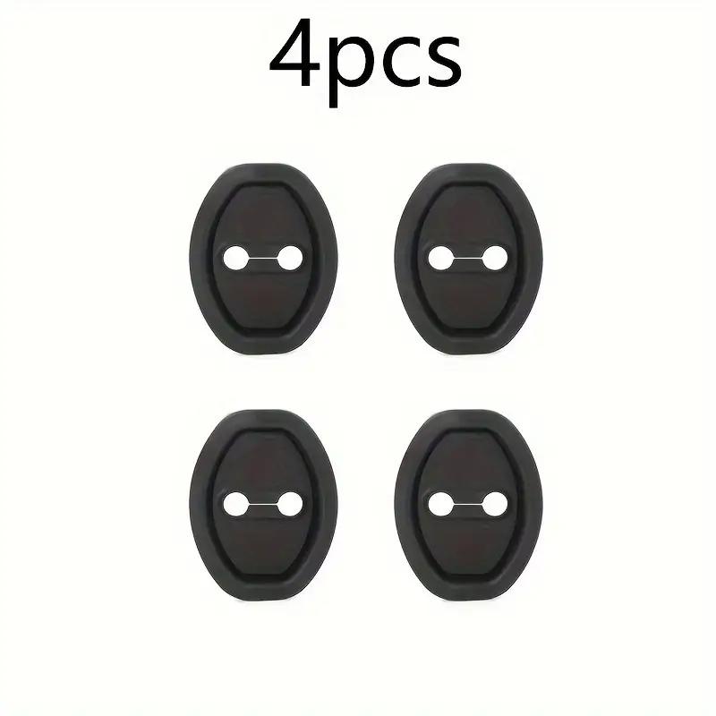 Universal Silicone Door Lock Set 4-piece Set - Shock Absorption Quietness Buffering Rust Prevention Improve Vehicle Safety
