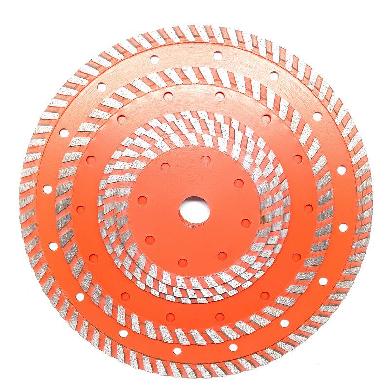 Corrugated Diamond Cutting Disc for Marble, Granite, and Stone - 100/125/230mm Saw Blade