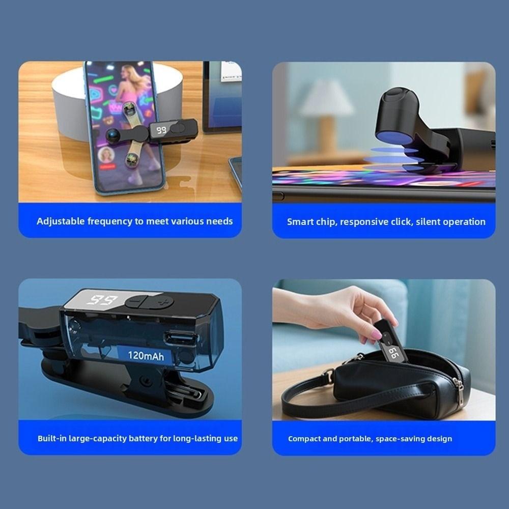 107 Gears Auto Screen Clicker USB Auto Clicker Tapper Liker Electric Auto Page Turner  for Phone