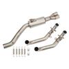 Motorcycle Exhaust Front Pipe 51mm Stainless Steel Replacement for Aprilia RS660 2020 To 2023