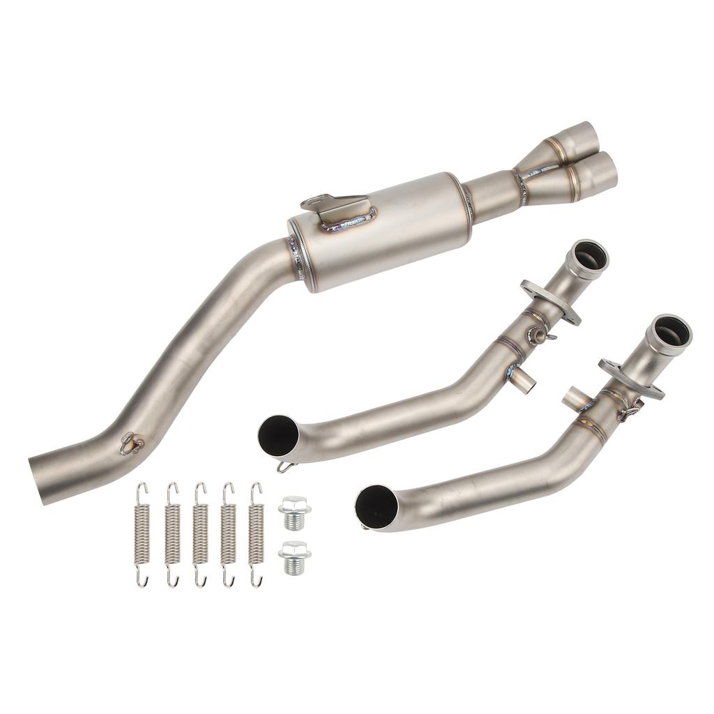 Motorcycle Exhaust Front Pipe 51mm Stainless Steel Replacement for Aprilia RS660 2020 To 2023
