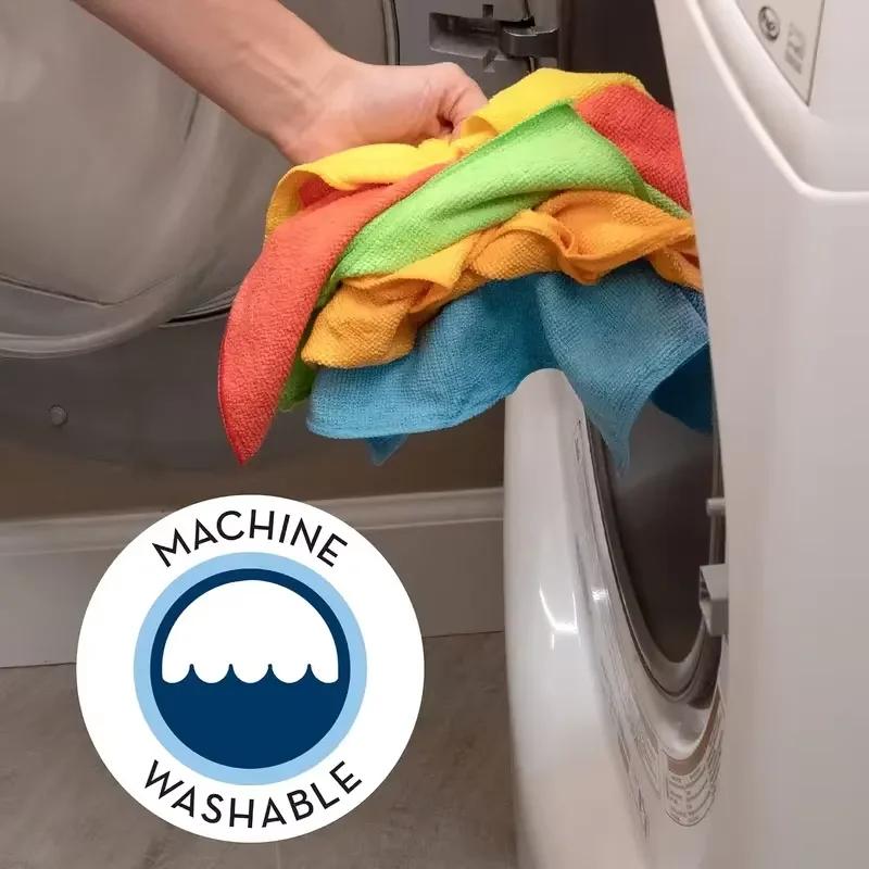 20/10/5pcs Microfiber Cleaning Cloth, Dishwashing Cloth Household Rag Kitchen Bathroom Cleaning Towel Durable Absorbent Towel