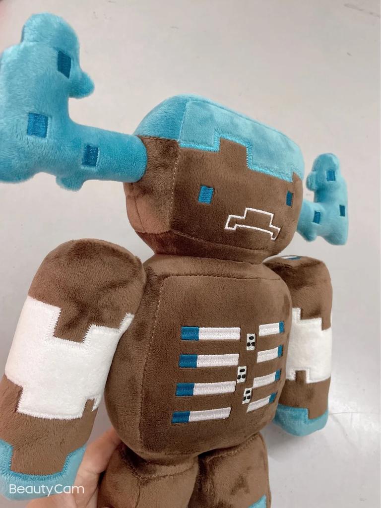 New Arrival Minecraft Warden Robot Cow 30cm Plush Doll Game Black Plush Stuffed Toy Christmas Eve Christmas New Year Gift