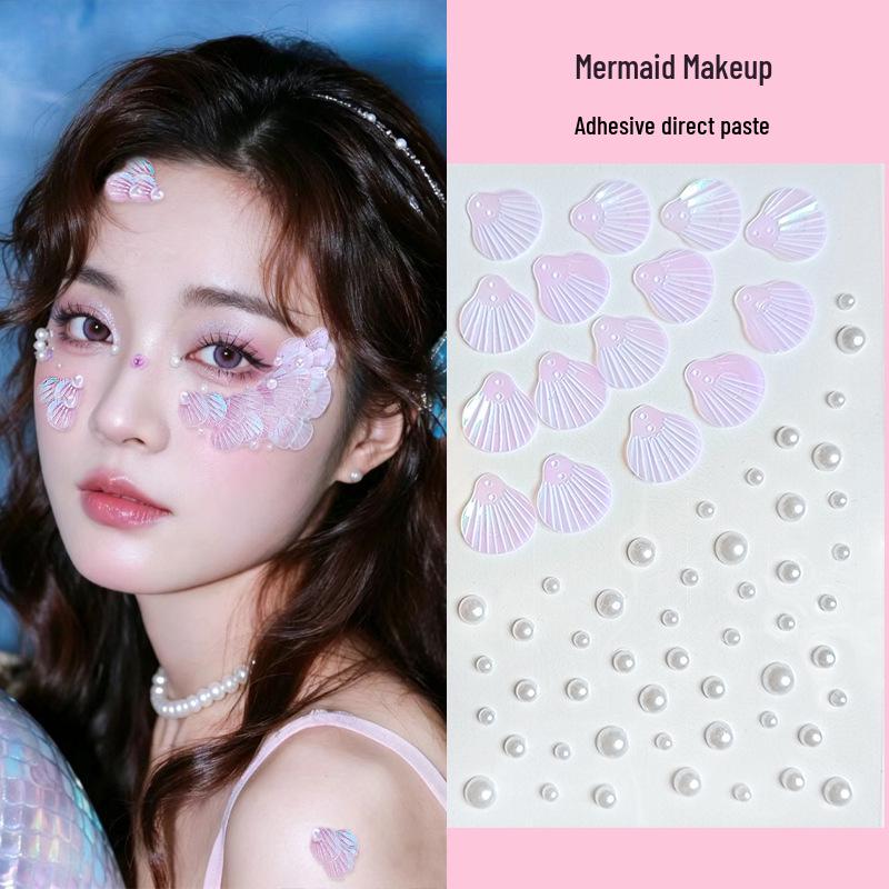 Aurora Butterfly Rhinestone Face Stickers for Children's Stage Makeup