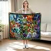 ben 10 Print Flannel Blanket High Quality Warm Comfortable Cover for All Seasons Perfect for Gifts Home Decor