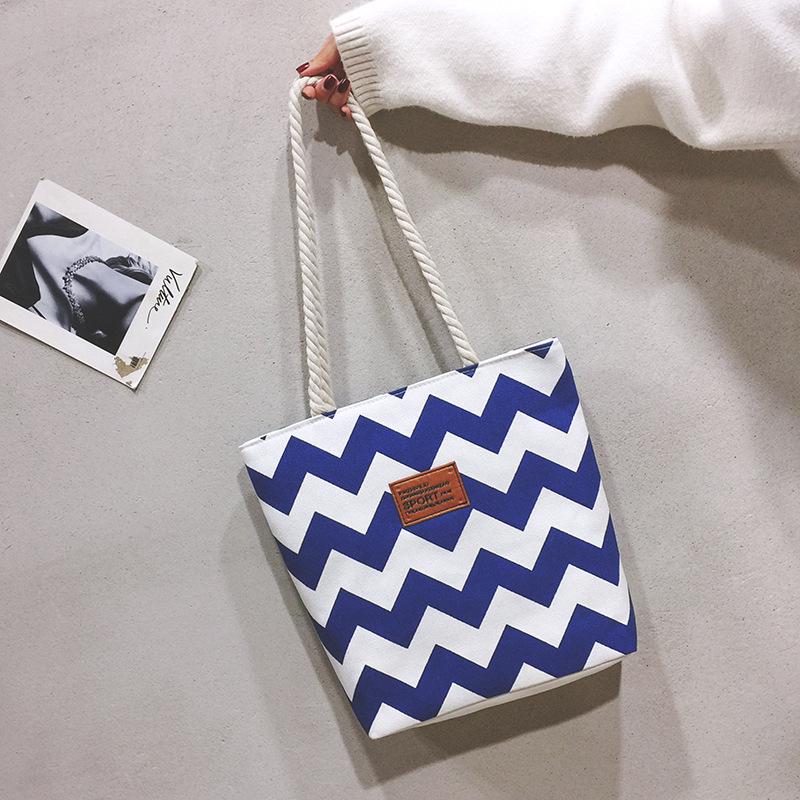 2025 Large Capacity Canvas Student Tote - Fashionable Printed Shoulder Bag for Women