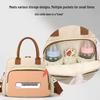 Stylish Maternity Handbag: Large-Capacity Multifunctional Bag with Insulated Milk Bottle Holder for Moms