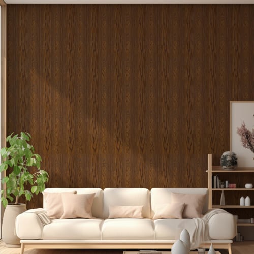 Shackcom Wood Grain Wallpaper Sticker (40cm X 300cm, 1 Roll) Peel-and-Stick Wallpaper, Waterproof, Oil-Resistant, Stain-Resistant, Mildew-Resistant, R