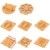 Wooden Material Cup Coasters Placemats Heat Resistant Drink Mat Table Decoration