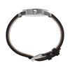 Timex Easy Reader Leather Strap 38mm Men's Watch, Standard, Black/Silver Tone/White.