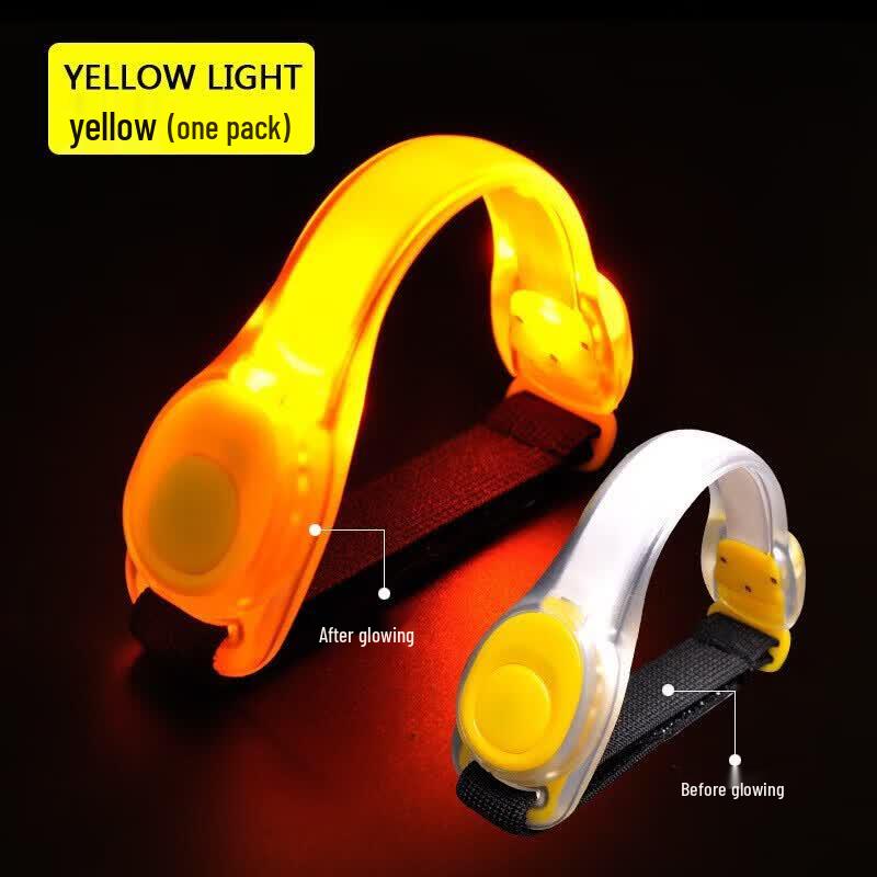 LED Luminous Silicone Reflective Armband жёлтый