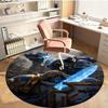 Warhammer 40K Printed Round Rug Carpet Chair Rug Area Rug Entryway Doormats,for Office Chair Living Room Bedroom Kitchen Room.