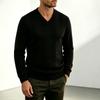 Herren V-Ausschnitt Langarmshirt, Lässiges Oberteil für den Alltag und zum Schichten