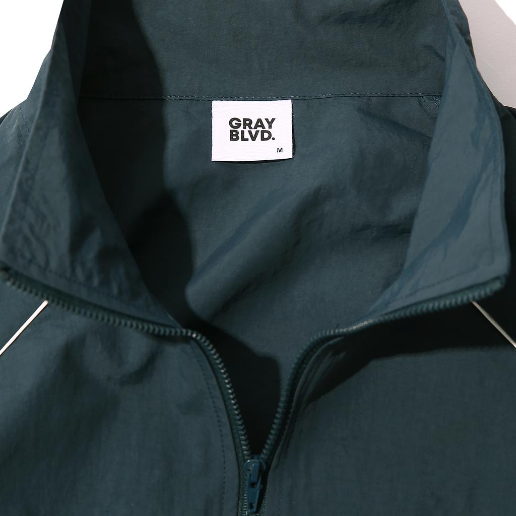 Grayblvd Bastu Piping Windbreaker (Bluegreen)