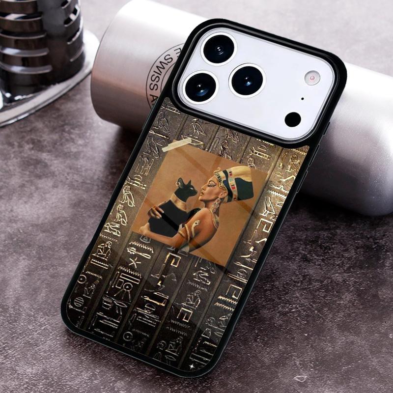 Egypt Mural print Phone Case For iPhone 17 16 15 14 13 12 11 Pro Max Plus 17Air Soft Silicone Cover