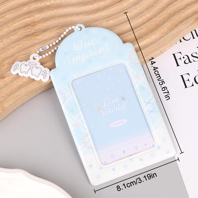 Ins Style PVC Kartenhülle Kleine Kartenschutzhülle Kpop Idol Foto Fotokartenhalter Ausweishülle Abzeichen Schutzhülle Schlüsselanhänger