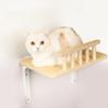 Solid Wood Hanging Hammock for Cats Stable and Steady Wall Mounted Cat Jumping Platform Scratch-resistant Pet Products