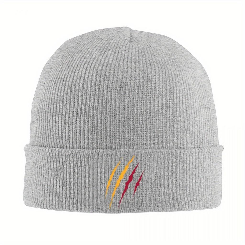 Galatasarays Claw Marks Knitted Hat for Women Unisex Skullies Beanies Autumn Winter Hat Acrylic Soccer Aslanlar Lion Warm Caps