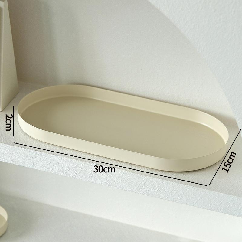 Oval Tray Jewelry Storage Trays Cake Dessert Utensil Tray Dinner Plate Breakfast Fruit Plate Tableware White Shell Plate