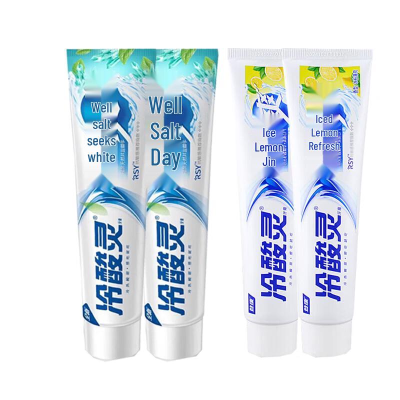 Cold-Sensitive Ling Well Salt & Ice Fresh Toothpaste Pack