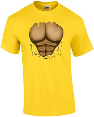 Exposed 6-Pack Chest - Funny T-Shirt