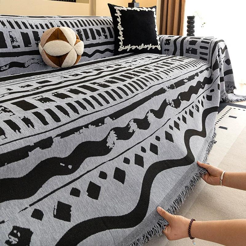 

Чехол на диван Цельный Комбинированный Чехол на диван Ткань Универсальный для Четырех Сезонов 2025 Новый Легкая Роскошь Высококлассный Чехол 180 X 130cm