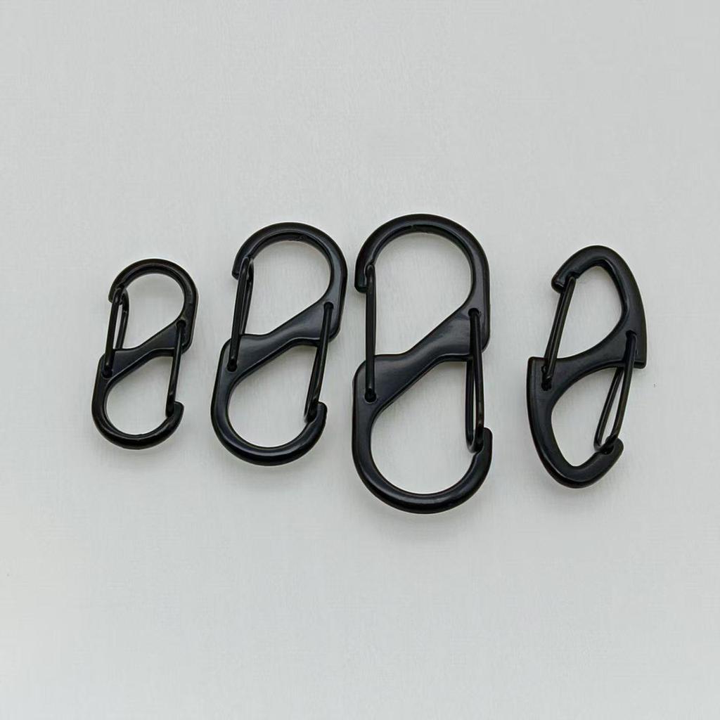 Brelok do kluczy S-Type Quick-Release Outdoor: Klamra kempingowa do mini samochodów z zabezpieczeniem antywłamaniowym i antykradzieżowym