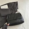 Women Fashion Woven Pattern Chain Strap Mini Square Shoulder Handbag For Daily Commute