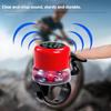 Bike Bell Alert Ring With RGB Light Compas With Charging Cable Sound Ringer Waterproof for BICYCLE Handlebars