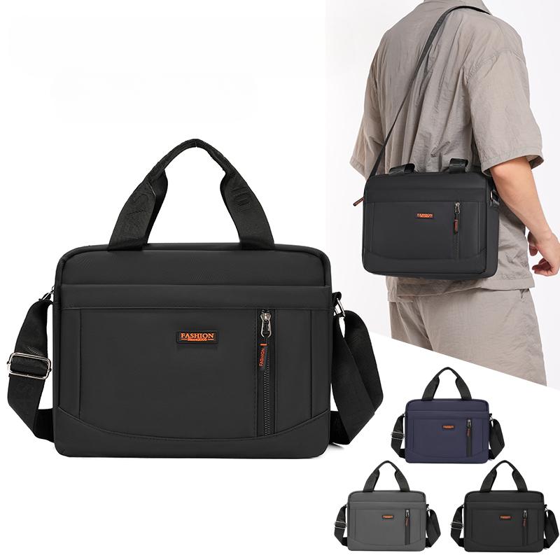 Geantă tip servietă de mare capacitate pentru bărbați, geantă de afaceri, genți de umăr, genți de mână din nailon, genți messenger