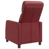Recliner Chair Wine Red Faux Leather