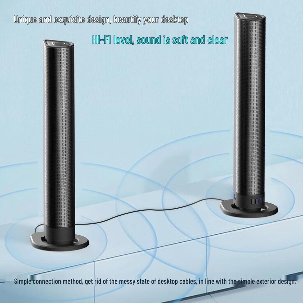 Bluetooth Detachable Home Theater Soundbar with Fiber Optic Connectivity for TV and E-commerce