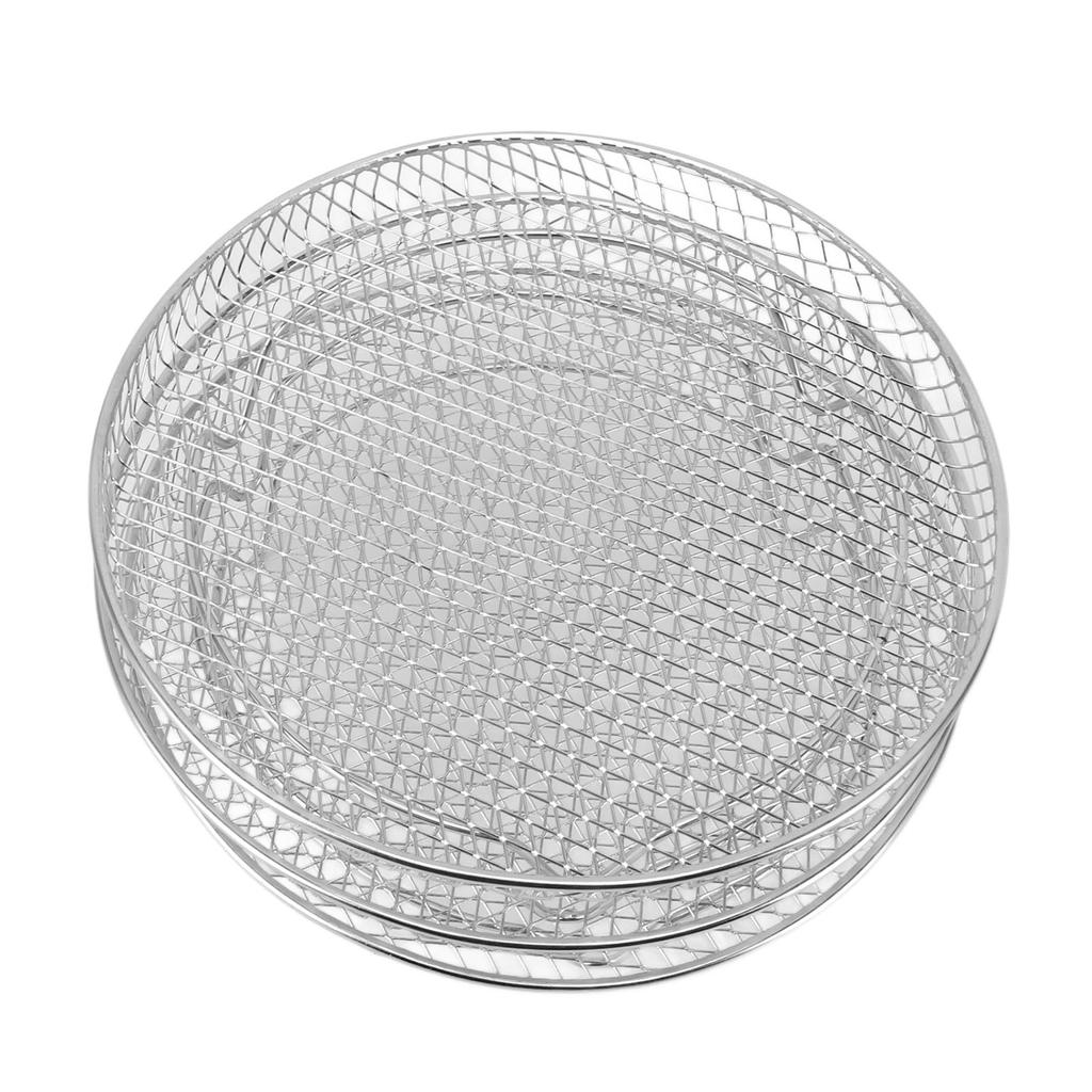 3PCS Fryer Rack Set 304 Stainless Steel Stackable Multi Layer Dehydrator Rack 8 Inch Fryer Accessories